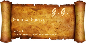 Gusatu Gyula névjegykártya